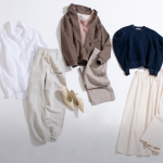 春のおでかけスウェット ——地曳いく子のおしゃれメソッド109