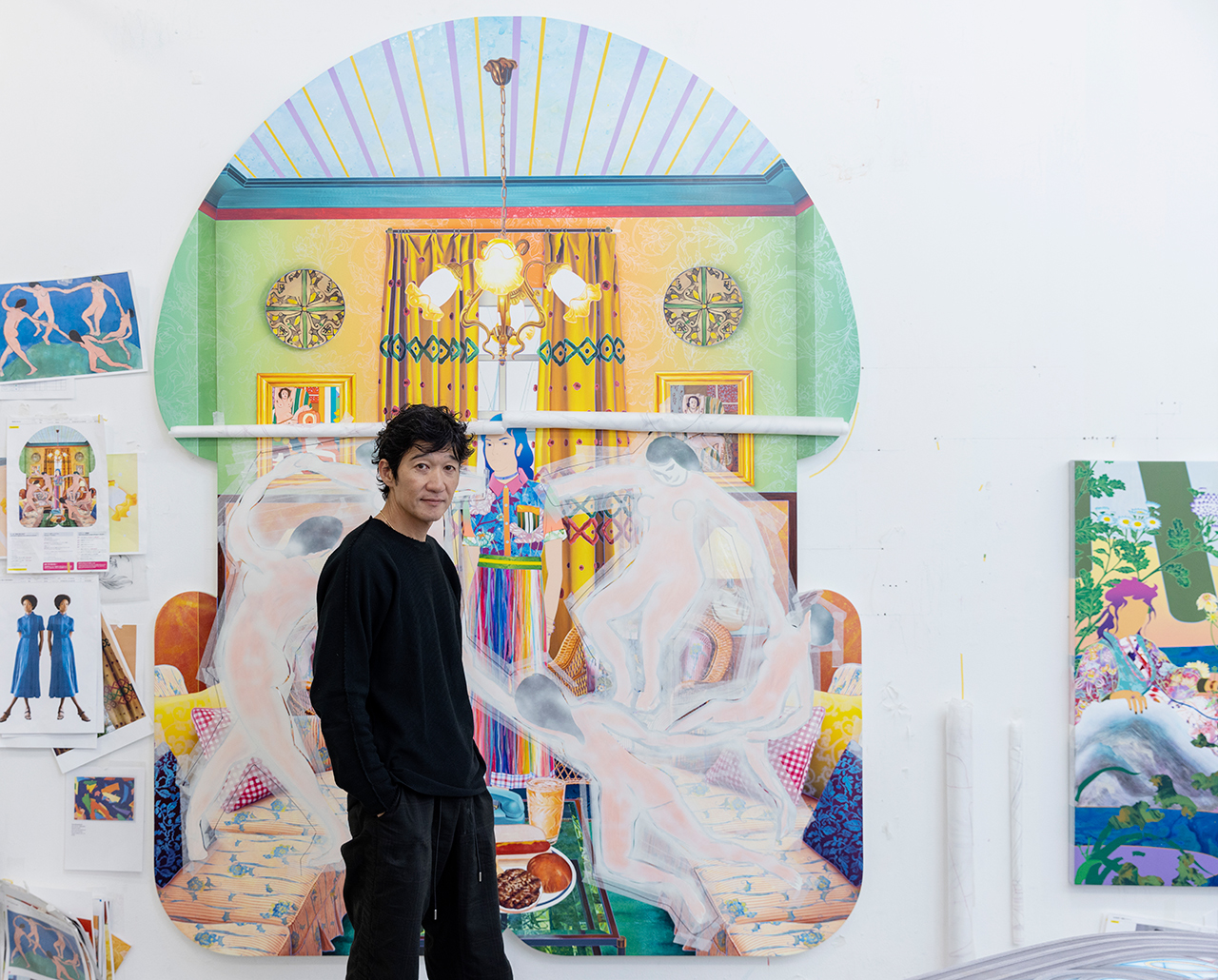 アーティスト・松山智一〈NY、ブルックリンのスタジオ〉——鈴木芳雄の
